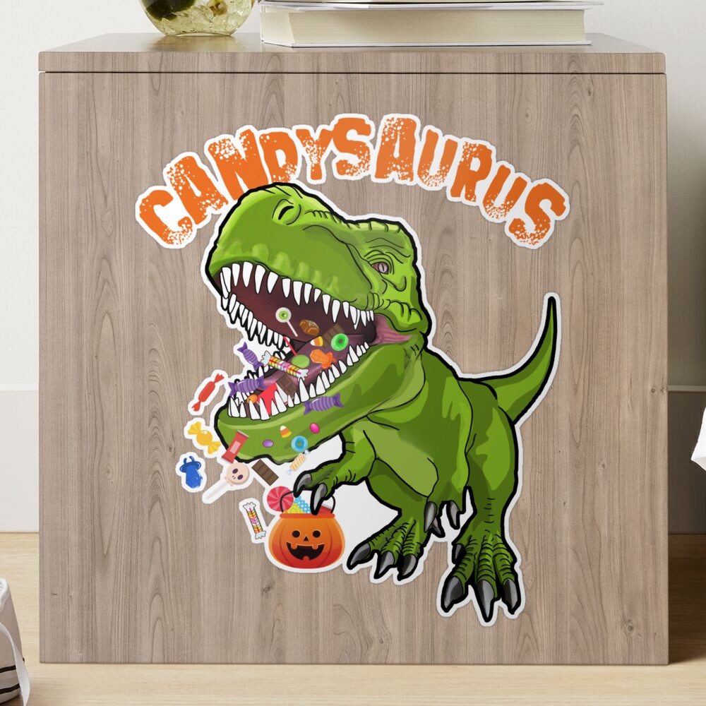 Funny Halloween Dinosaur T-Rex Candysaurus Candy Eating Dino Cute