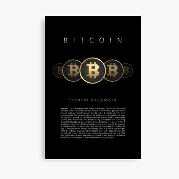 Bitcoin modernes Design Leinwanddruck