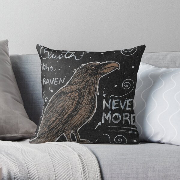 Nevermore Throw Pillow