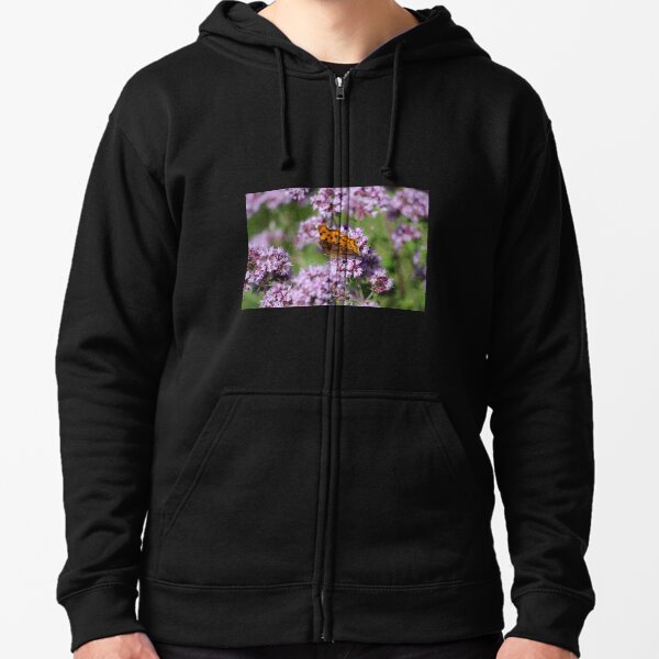 Comma Butterfly Zipped Hoodie