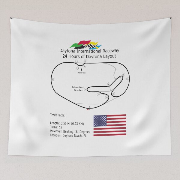 Item preview, Daytona Road Course Track Map designed and sold by 29ITA.