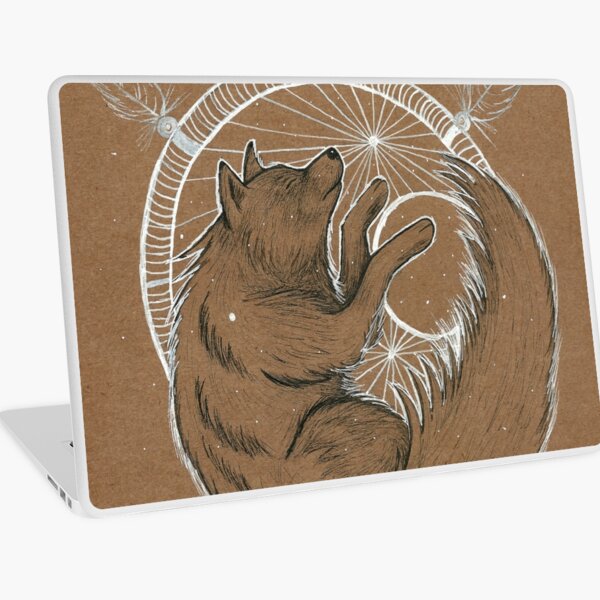 WolfMoon Catcher Laptop Skin