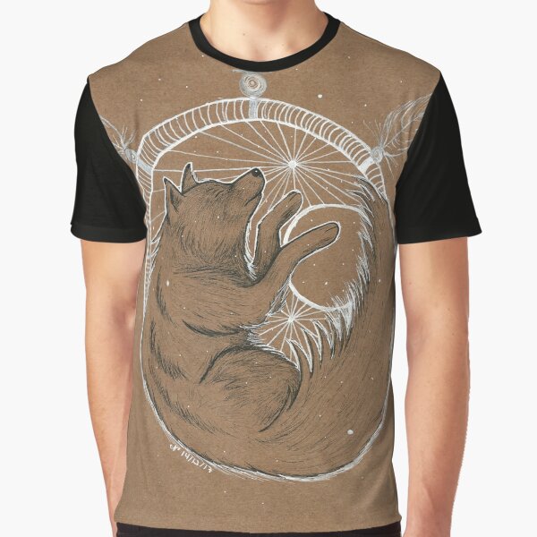 WolfMoon Catcher Graphic T-Shirt