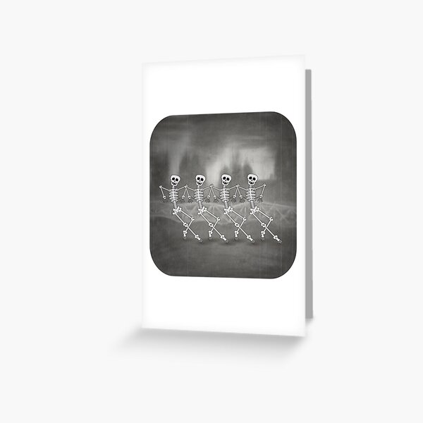Item preview, Dancing skeletons I - Happy Halloween! designed and sold by Ratherswell.