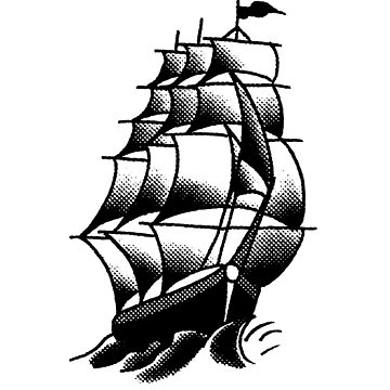 sailboat tattoo design vintage illustration. suitable for tattoo designs,  clothes and frames Stock Vector | Adobe Stock
