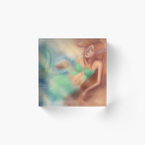 Mermaid Acrylic Block