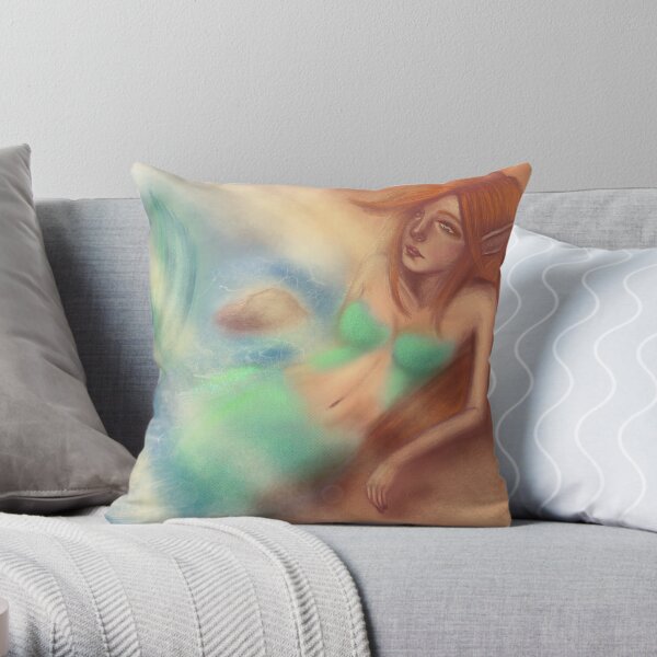 Mermaid Throw Pillow