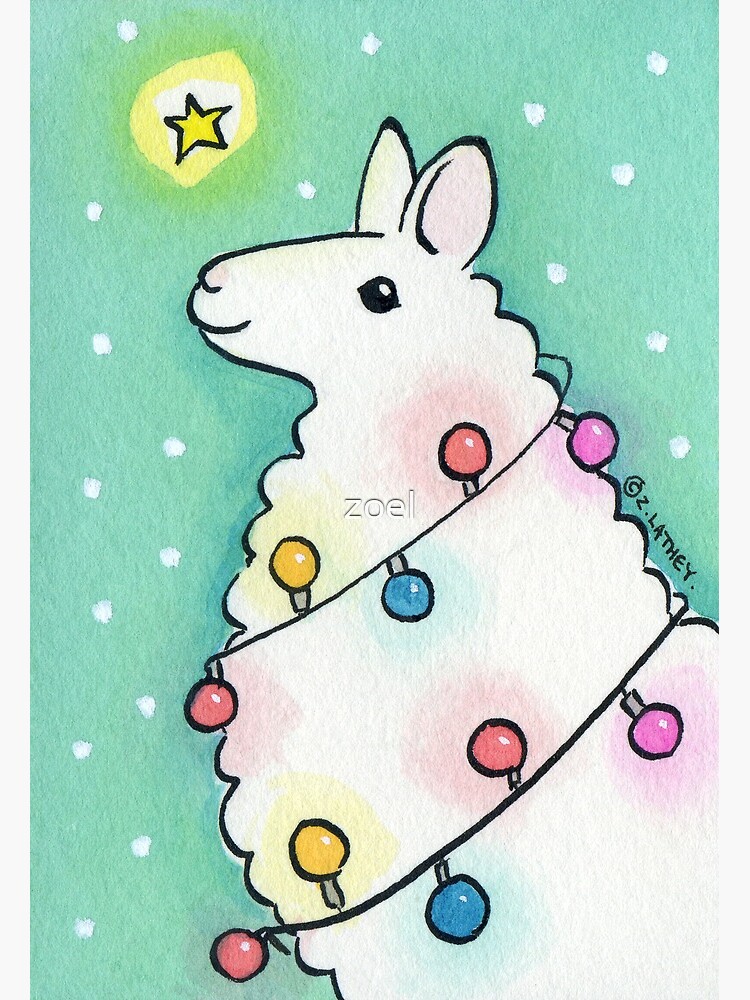 llama fairy lights