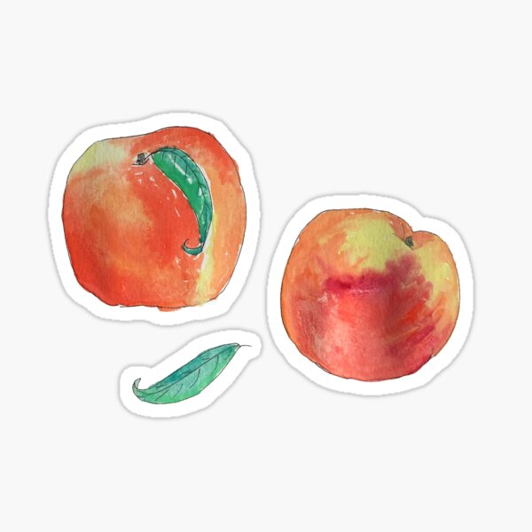 Item preview, Watercolor Peaches  designed and sold by Emma Mildred Cowell.