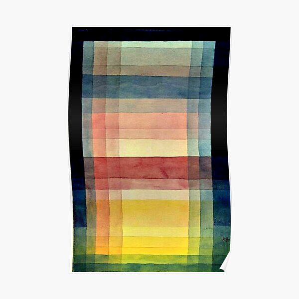Paul Klee - Architecture of the Plain, famous painting Poster