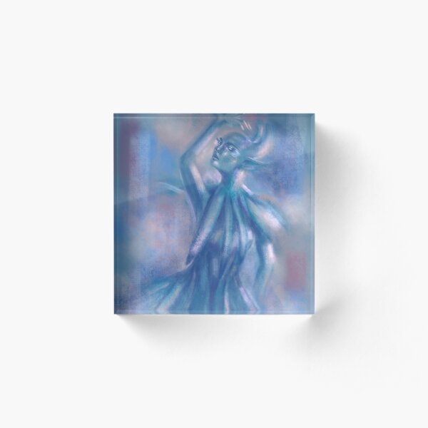 The Blue Dancer Acrylic Block