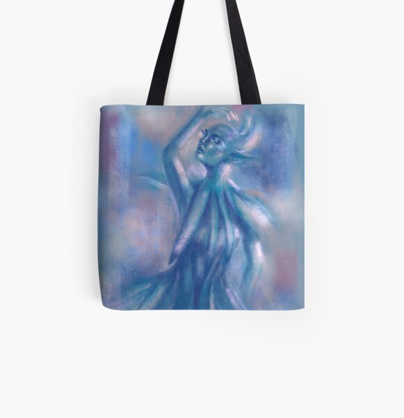 The Blue Dancer All Over Print Tote Bag