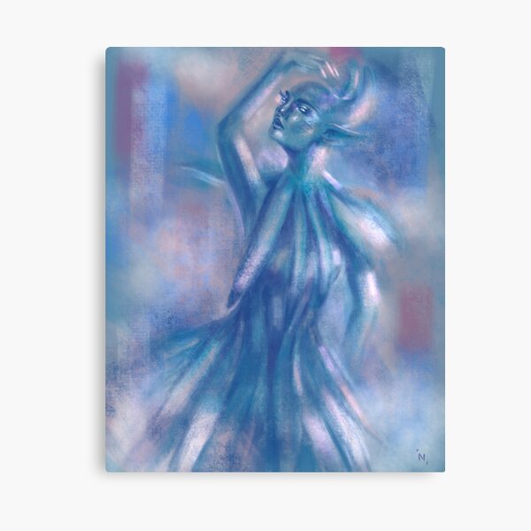 The Blue Dancer Canvas Print