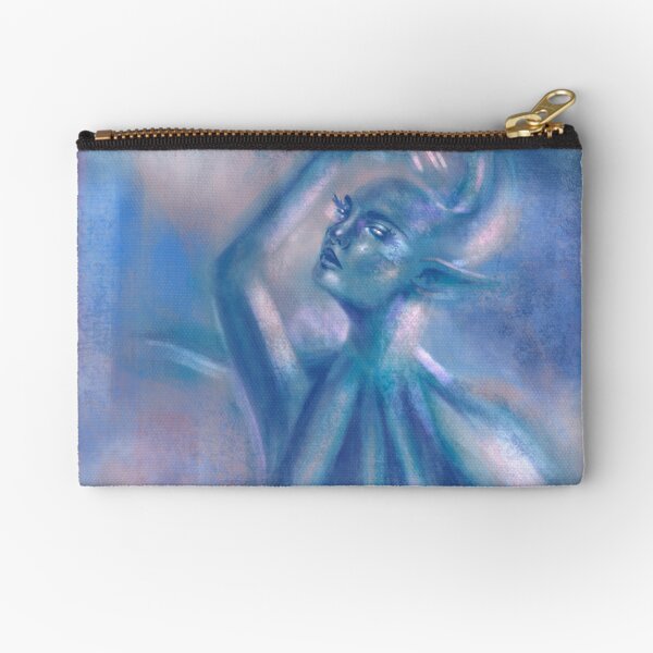 The Blue Dancer Zipper Pouch