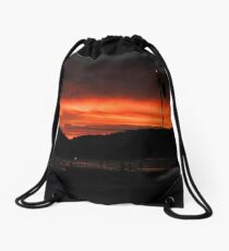 Red Sunrise. Drawstring Bag