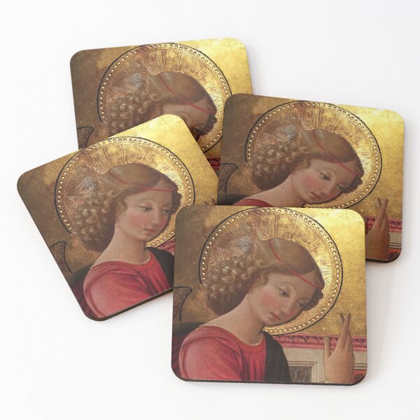 Item preview, Angel Altarpiece Detail Antique Christian Catholic religious art designed and sold by Glimmersmith.