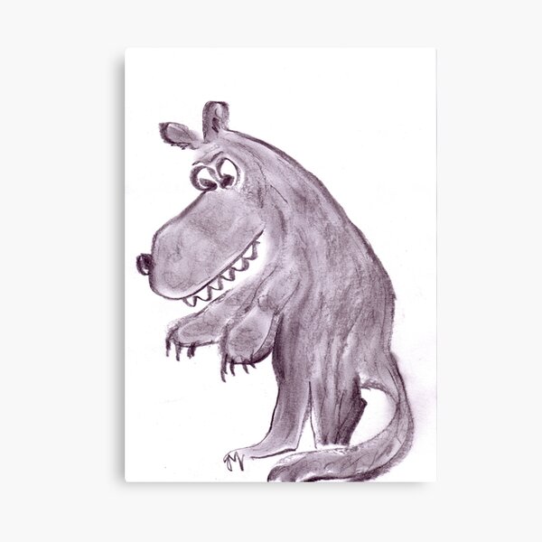 Frightening werwolf Canvas Print