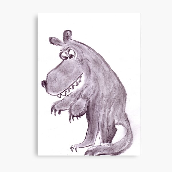Frightening werwolf Metal Print