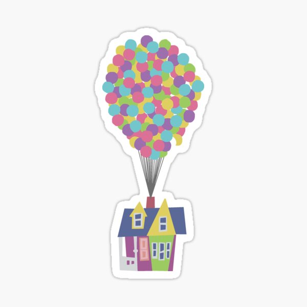 Balloon House Sticker