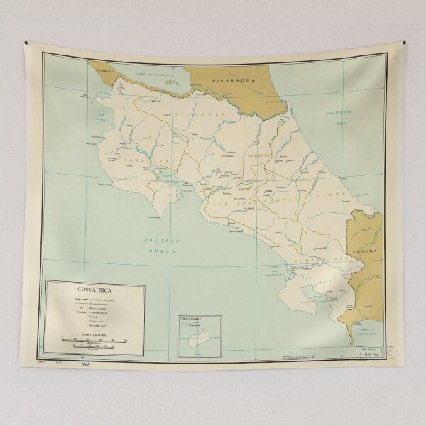 Item preview, Map of Costa Rica (1963) designed and sold by allhistory.