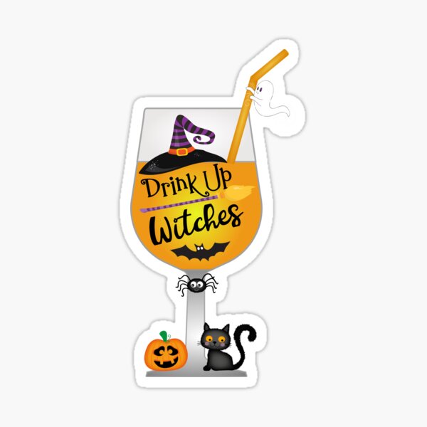 Item preview, Wine Drinker Drink up Witches Wine Drinker Gift designed and sold by KatesFunnyArt.