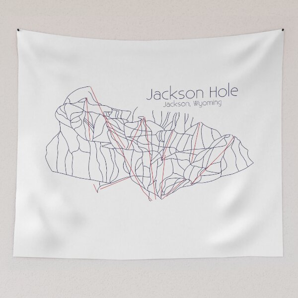 Item preview, Jackson Hole Trail Map designed and sold by ChasingGnarnia.