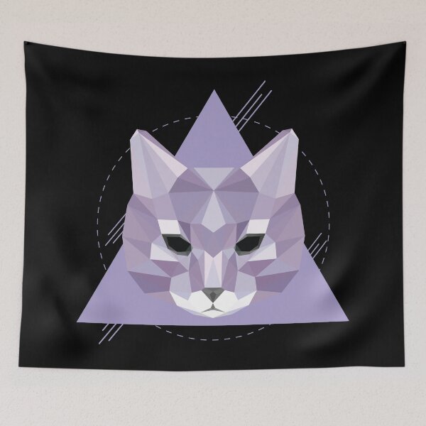 Item preview, Geometric cat designed and sold by anziehend.