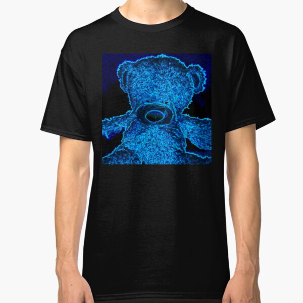 Blue Neon Bear Classic T-Shirt