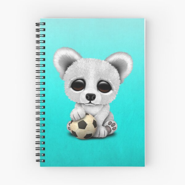 Item preview, Cute Baby Polar Bear With Football Soccer Ball designed and sold by JeffBartels.