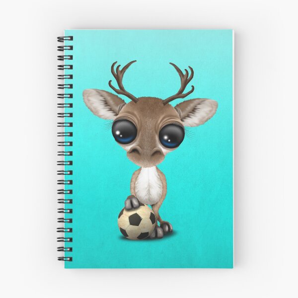 Item preview, Cute Baby Reindeer With Football Soccer Ball designed and sold by JeffBartels.