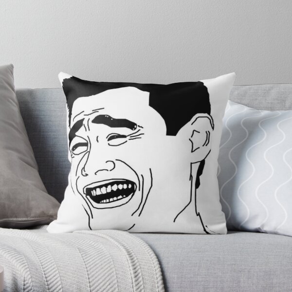 Man Face  Throw Pillow for Sale by Needlessworks