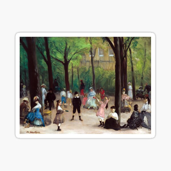 William Glackens Luxembourg Gardens Sticker