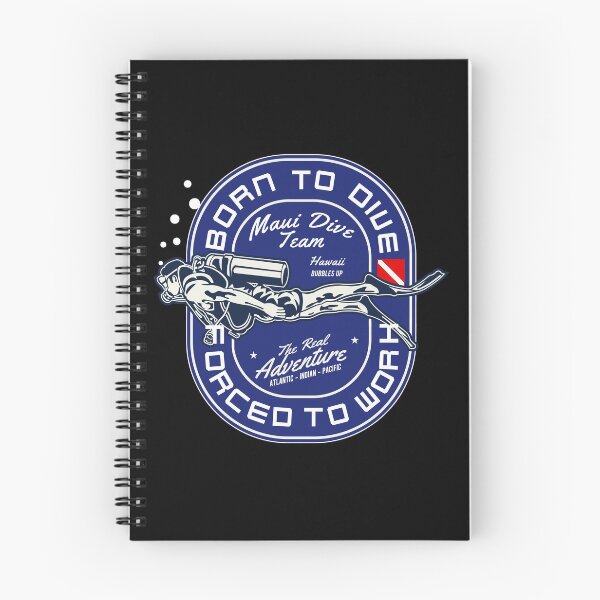 Item preview, Born To Dive Forced To Work designed and sold by ThreadsNouveau.