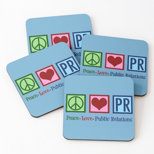 Item preview, Peace Love PR Public Relations designed and sold by Epic Love Designs.