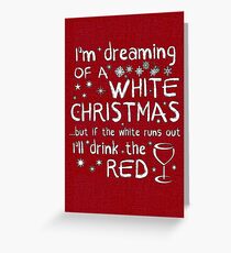 Tarjeta de felicitación Soñando con una blanca Navidad
