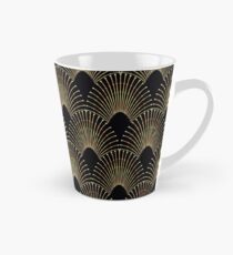 Art Deco, Gold, schwarz, schick, elegant, 1920er Jahre, groß das Gatsby, Muster Tasse (groß)