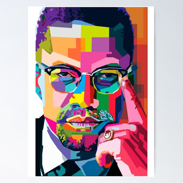 Item preview, Malcolm X – Icon of Activism and Change designed and sold by Renew Virtual store.