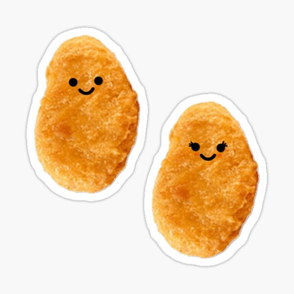 Item preview, Male and Female Chicken Nugget Sticker Set (with other items) designed and sold by SirenRiley.