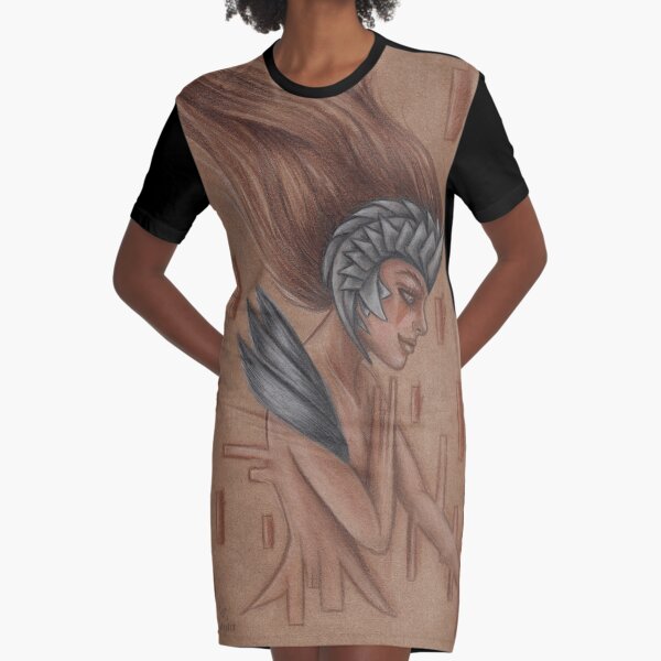 Stream of Consciousness Graphic T-Shirt Dress