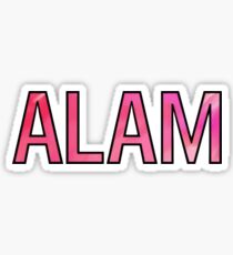 Pink Alpha O Alam Sticker