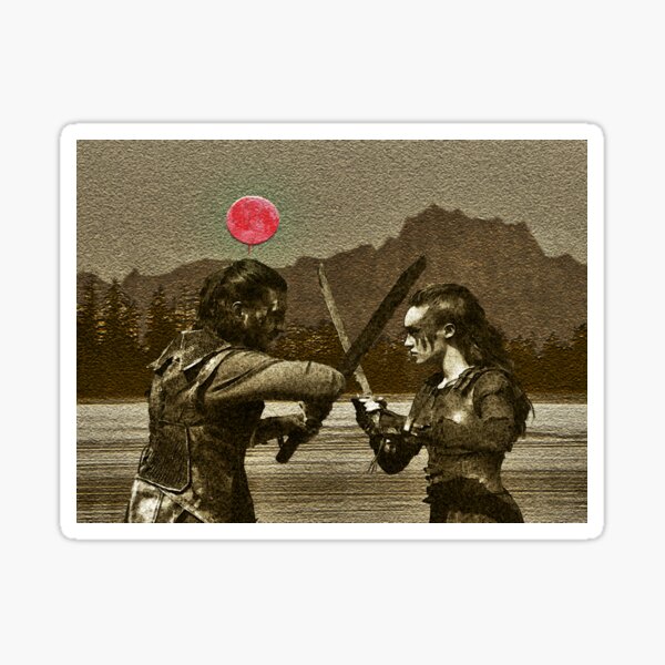 NIght Blood With Zach McGowan and Alycia Debnam-Carey Sticker