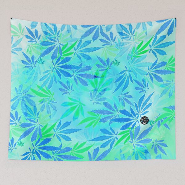 Item preview, Blue Mint Cannabis Swirl designed and sold by WetPaint420.