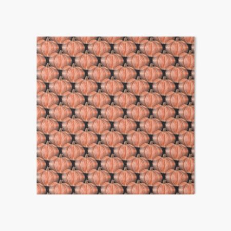 Mini pumpkins pattern on black Art Board Print