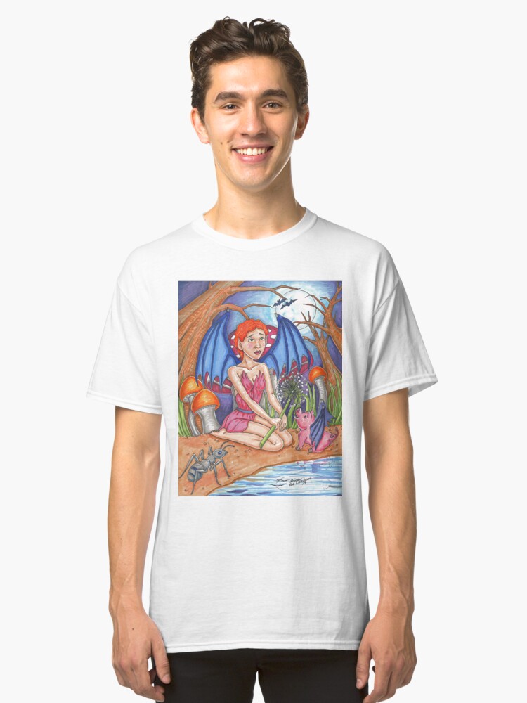 Alternate view of Bat Fairy and Bat Pig Classic T-Shirt