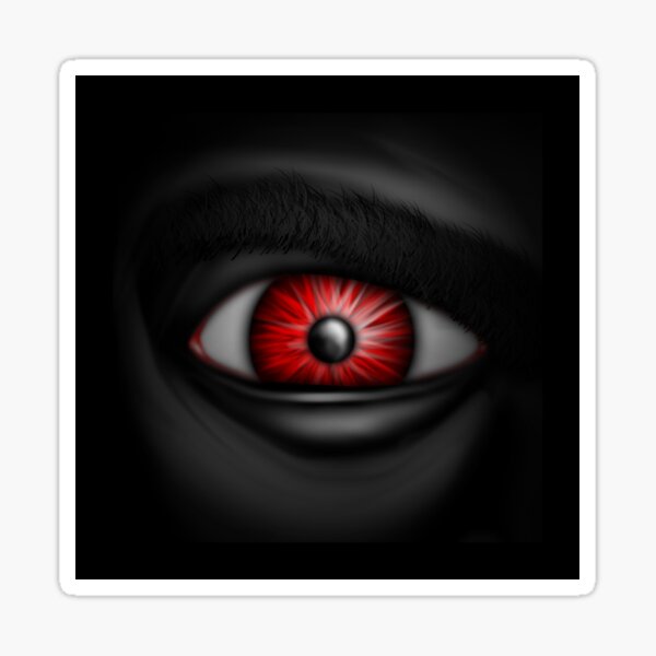 Red eye Sticker