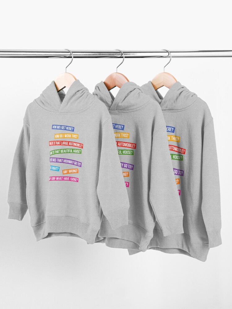 Alternate view of Talking Heads - You May Ask Yourself Toddler Pullover Hoodie