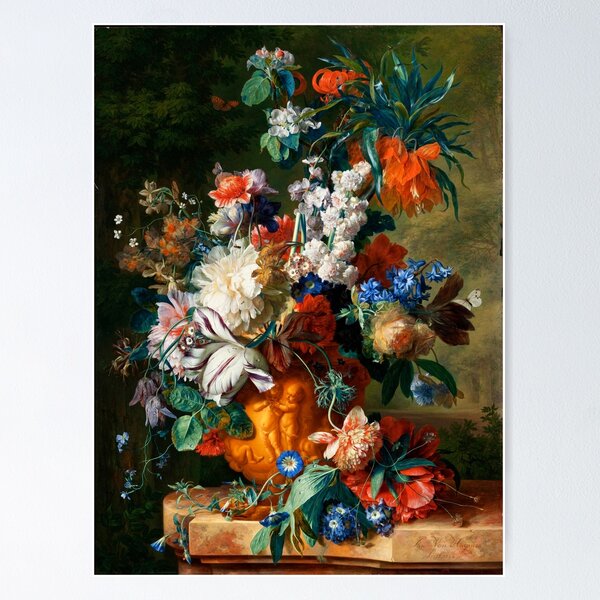 Item preview, Jan van Huysum "Bouquet of Flowers in an Urn" designed and sold by Alexandra Dahl.