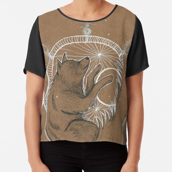 WolfMoon Catcher Chiffon Top