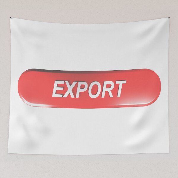 Item preview, Red rounded rectangle EXPORT designed and sold by carlotoffolo.