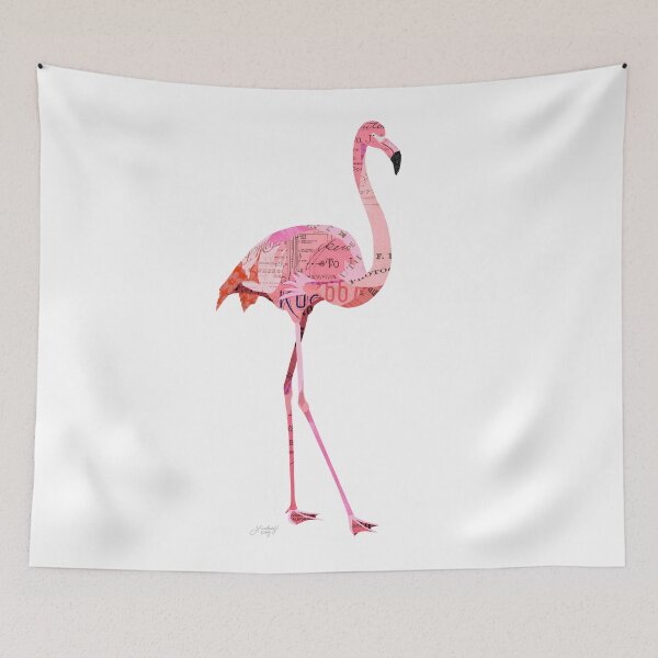 Item preview, Flamingo Collage designed and sold by Lindseykayco.